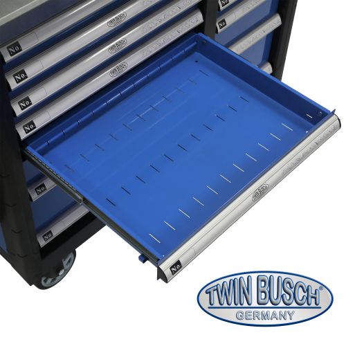 Filled tool trolley with 14 drawers - TW014G