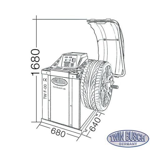Set - Reifenmontagemaschine TWX-98 + Reifenwuchtmaschine TWF-00