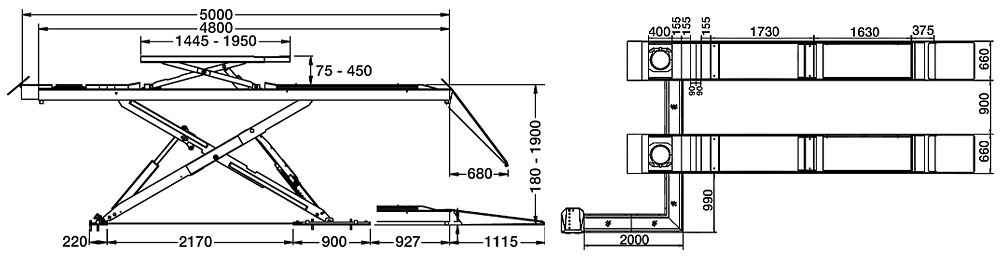 Product dimensions