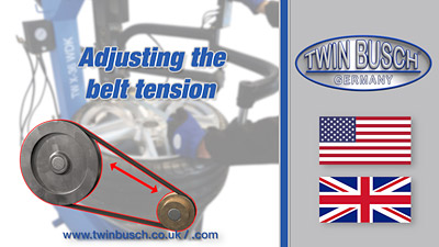 Adjusting the belt tension