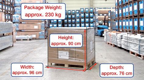 Shipping dimensions and weight